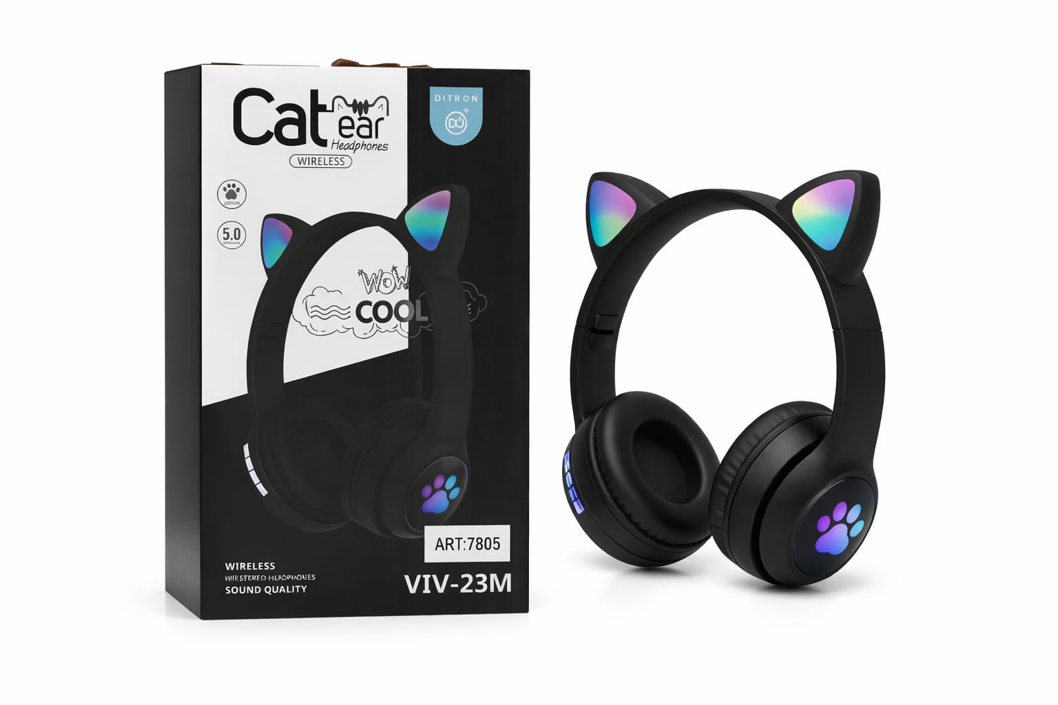 Cat Ear Bluetooth Kopfhörer mit LED